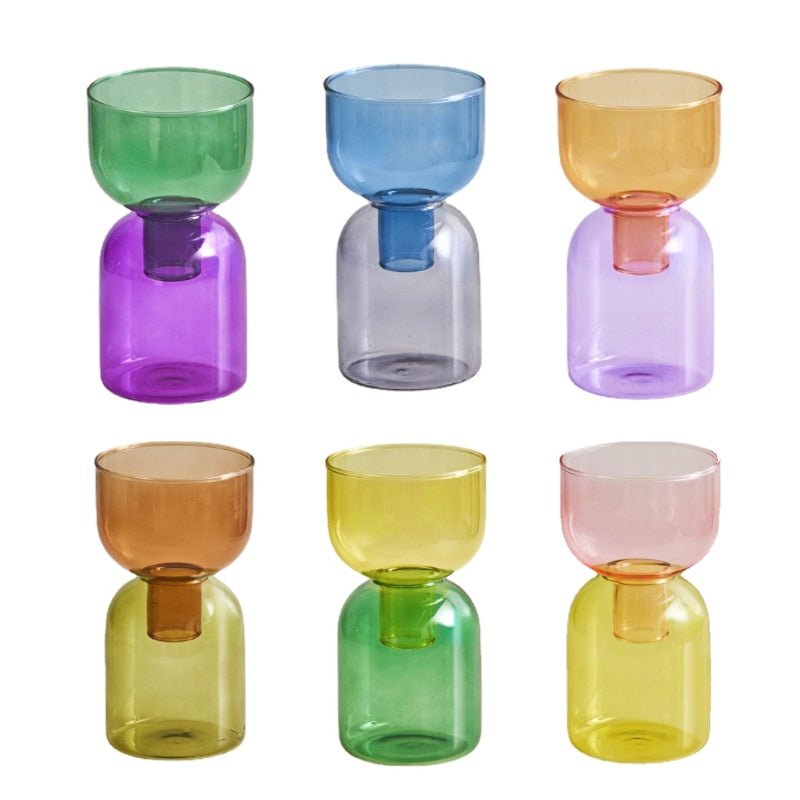 Avelena | Zweiteiliges Mini-Knospenvase-Terrarium-Set