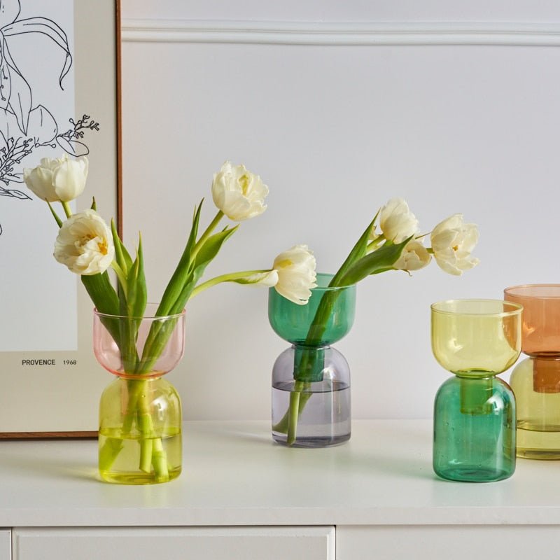 Avelena | Zweiteiliges Mini-Knospenvase-Terrarium-Set