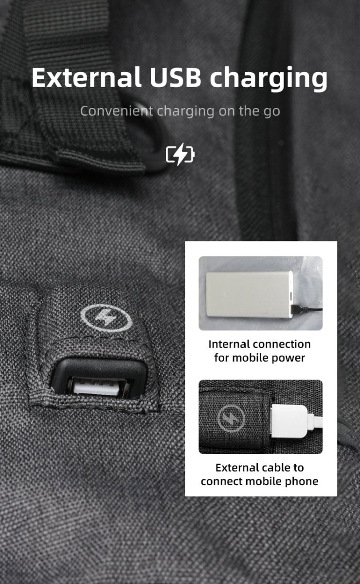 Avelena | URBANTRAIL Rolltop Rucksack – Erweiterbarer & wasserdichter Reisetrage mit USB-Anschluss und Laptopfach