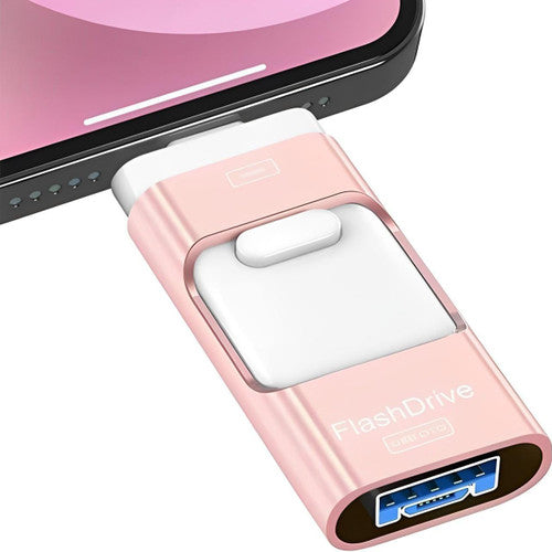 Avelena | USB-Flash-Laufwerk für iPhone & Android - 128 GB Hochgeschwindigkeitsspeicher für Fotos, Videos und Dateitransfer