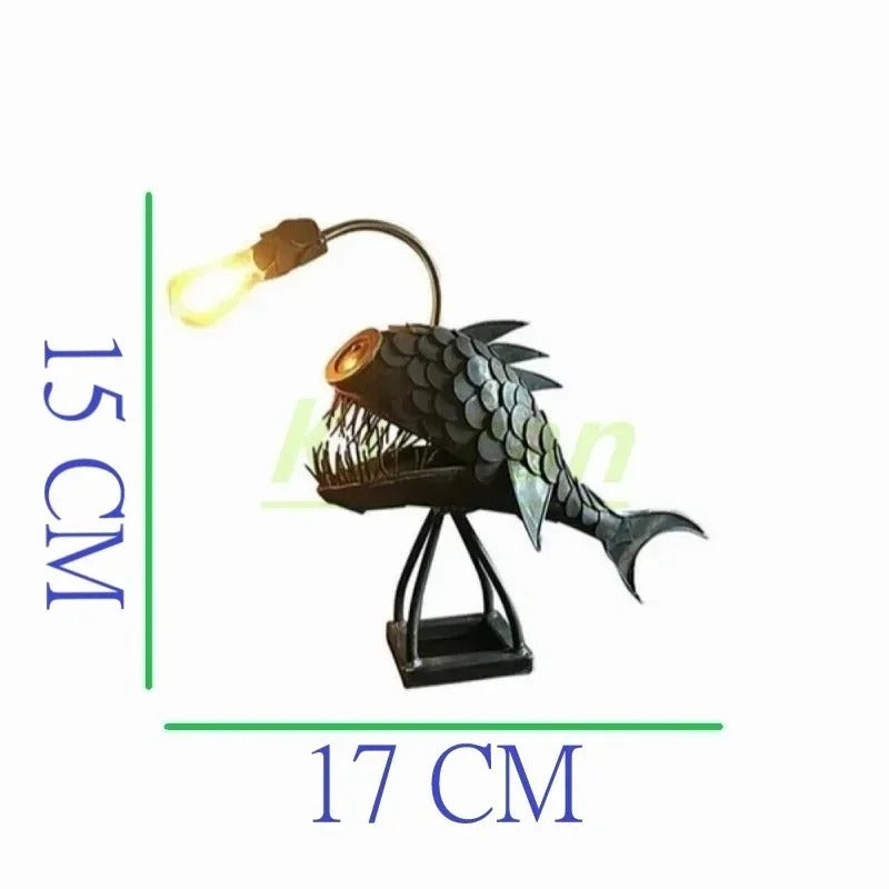 Avelena | Steampunk Anglerfish Lamp – Coole & Ungewöhnliche Stehlampe für Ihr Zuhause