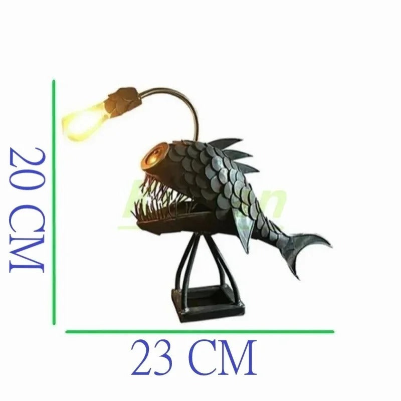 Avelena | Steampunk Anglerfish Lamp – Coole & Ungewöhnliche Stehlampe für Ihr Zuhause