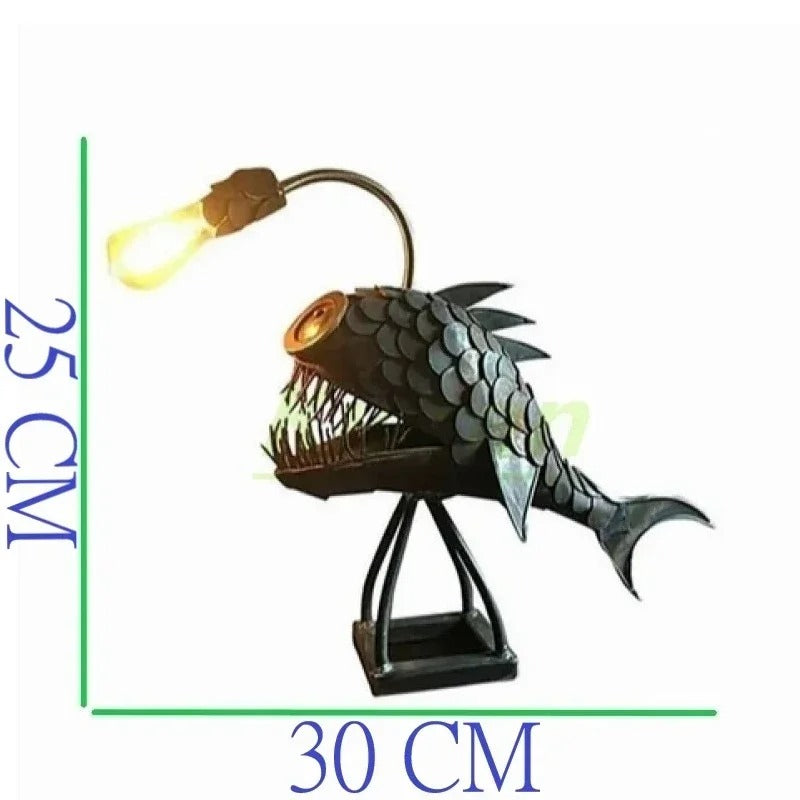 Avelena | Steampunk Anglerfish Lamp – Coole & Ungewöhnliche Stehlampe für Ihr Zuhause