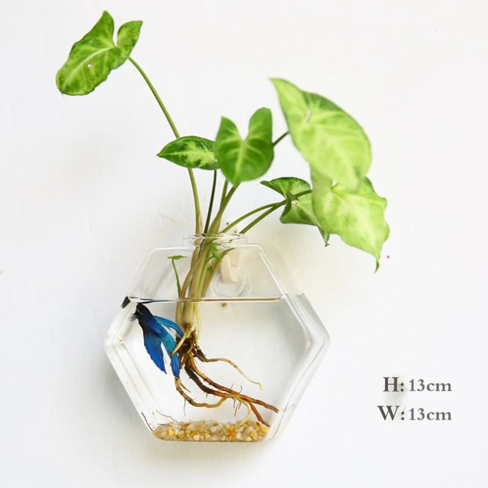 Avelena | Wandvase aus Glas