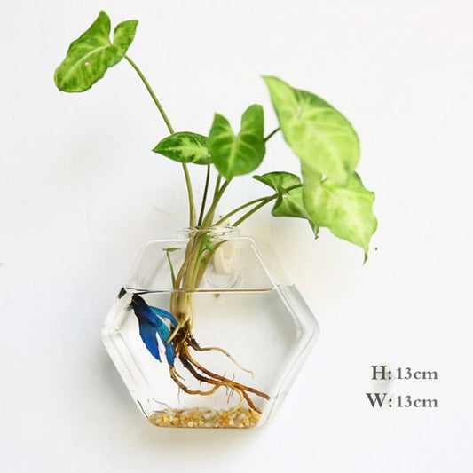 Avelena | Wandvase aus Glas