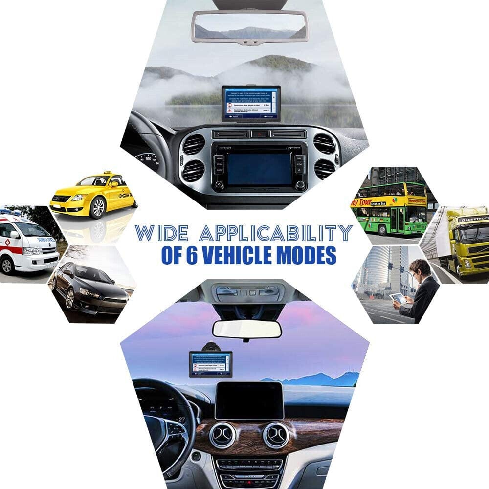 Avelena | 7" GPS-Navigationssystem | Aufgerüstet mit Live-Verkehrsupdates & Vorgefertigten Karten für das Vereinigte Königreich & die EU für Autos und Lkw