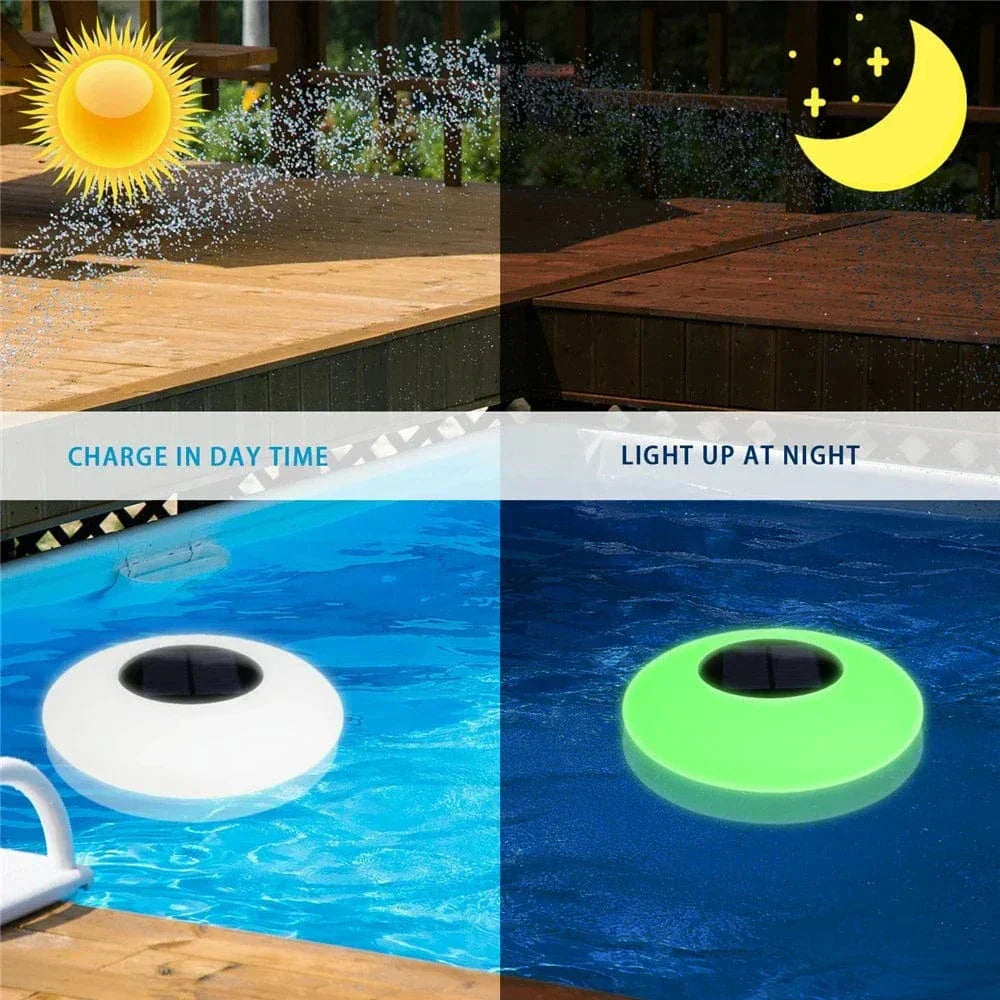 Avelena | Solar schwimmende LED Poollichter – Farbwechselnde wasserdichte aufblasbare Gartenlichter