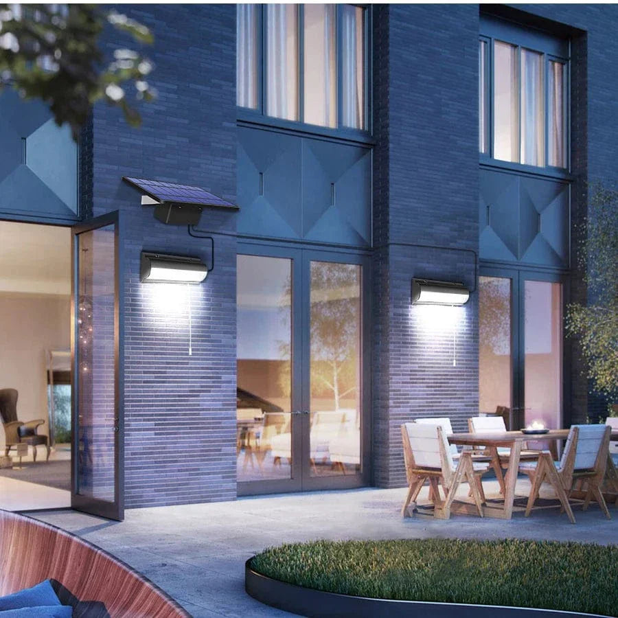 Avelena | Solar Pendelleuchte Außenleuchte | Dual- oder Einzelkopf, IP65 wasserdicht & ideal für Patios, Scheunen und Innenräume