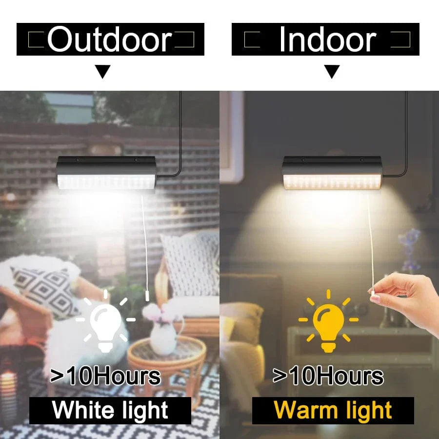 Avelena | Solar Pendelleuchte Außenleuchte | Dual- oder Einzelkopf, IP65 wasserdicht & ideal für Patios, Scheunen und Innenräume