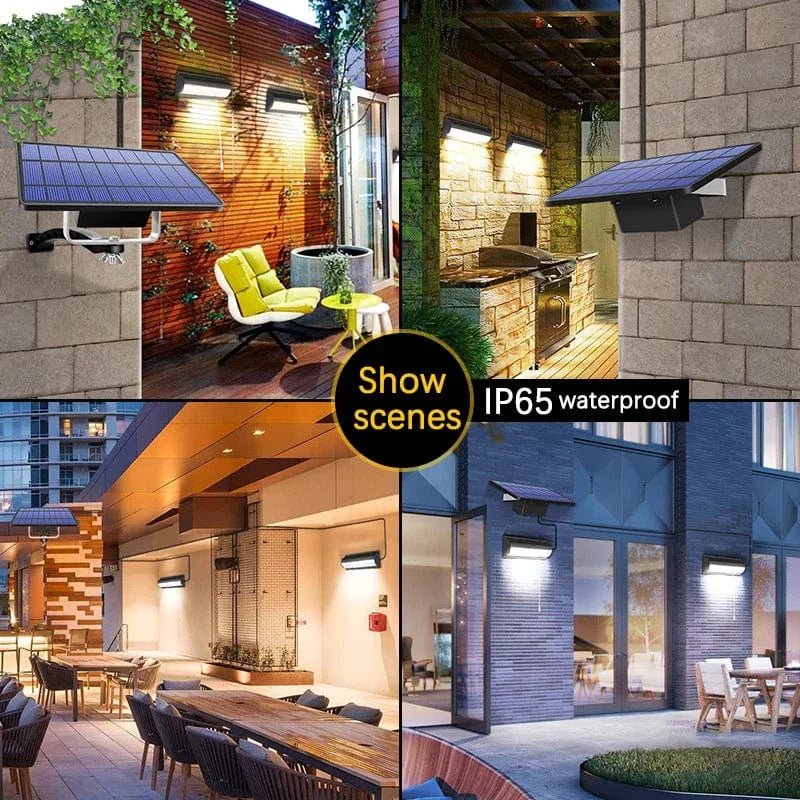 Avelena | Solar Pendelleuchte Außenleuchte | Dual- oder Einzelkopf, IP65 wasserdicht & ideal für Patios, Scheunen und Innenräume
