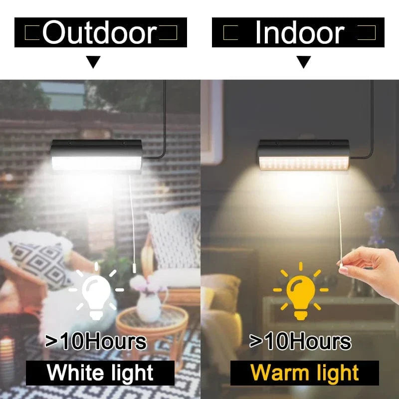 Avelena | Solar Pendelleuchte Außenleuchte | Dual- oder Einzelkopf, IP65 wasserdicht & ideal für Patios, Scheunen und Innenräume