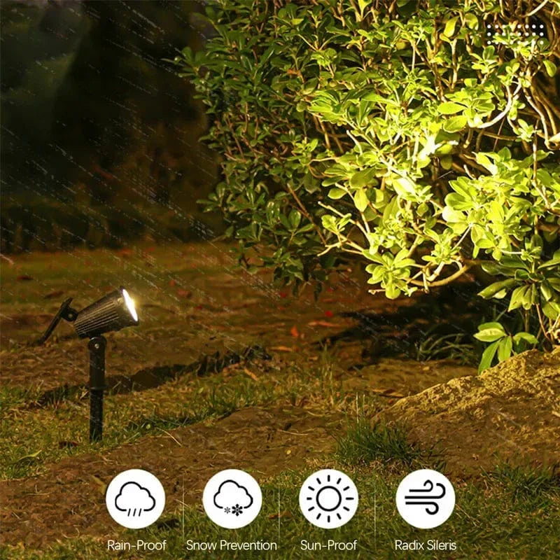 Avelena | Solar-powered LED garden spotlights | Weatherproof, adjustable & ideal for walkways, patios & outdoor areas