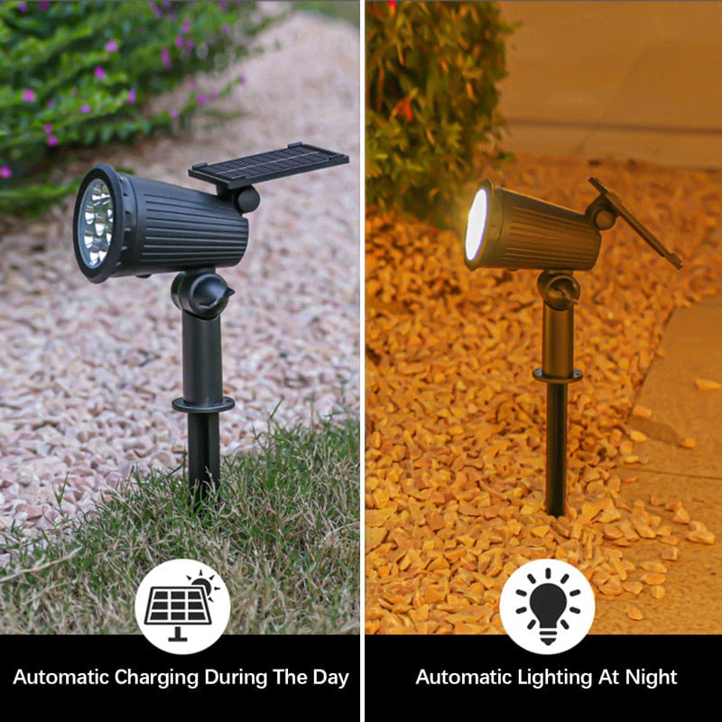 Avelena | Solar-powered LED garden spotlights | Weatherproof, adjustable & ideal for walkways, patios & outdoor areas