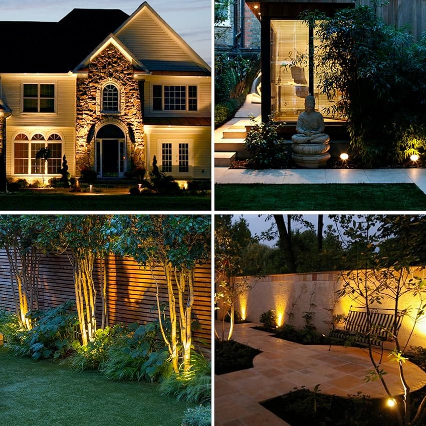 Avelena | Solar-powered LED garden spotlights | Weatherproof, adjustable & ideal for walkways, patios & outdoor areas