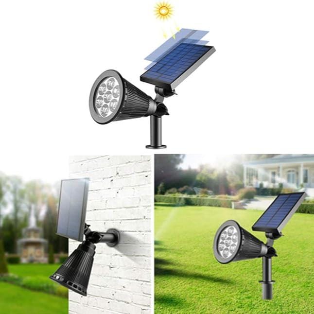 Avelena | Solar-powered LED garden spotlights | Weatherproof, adjustable & ideal for walkways, patios & outdoor areas