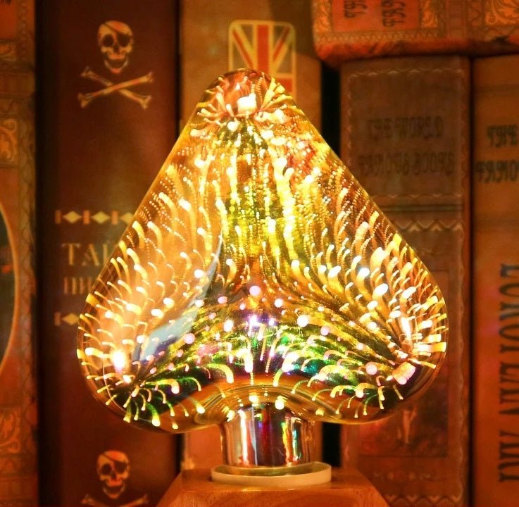 Avelena | Vintage Starburst LED Edison-Birne – E27 6W Festliche Feuerwerkslampe für Ferienzauber, Weihnachtsbaumglühen & Gemütliche Nachtdekoration