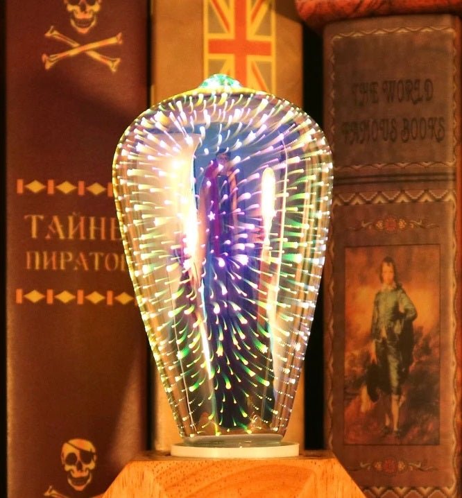 Avelena | Vintage Starburst LED Edison-Birne – E27 6W Festliche Feuerwerkslampe für Ferienzauber, Weihnachtsbaumglühen & Gemütliche Nachtdekoration
