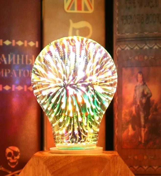 Avelena | Vintage Starburst LED Edison-Birne – E27 6W Festliche Feuerwerkslampe für Ferienzauber, Weihnachtsbaumglühen & Gemütliche Nachtdekoration
