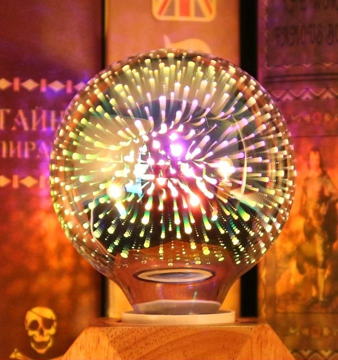 Avelena | Vintage Starburst LED Edison-Birne – E27 6W Festliche Feuerwerkslampe für Ferienzauber, Weihnachtsbaumglühen & Gemütliche Nachtdekoration