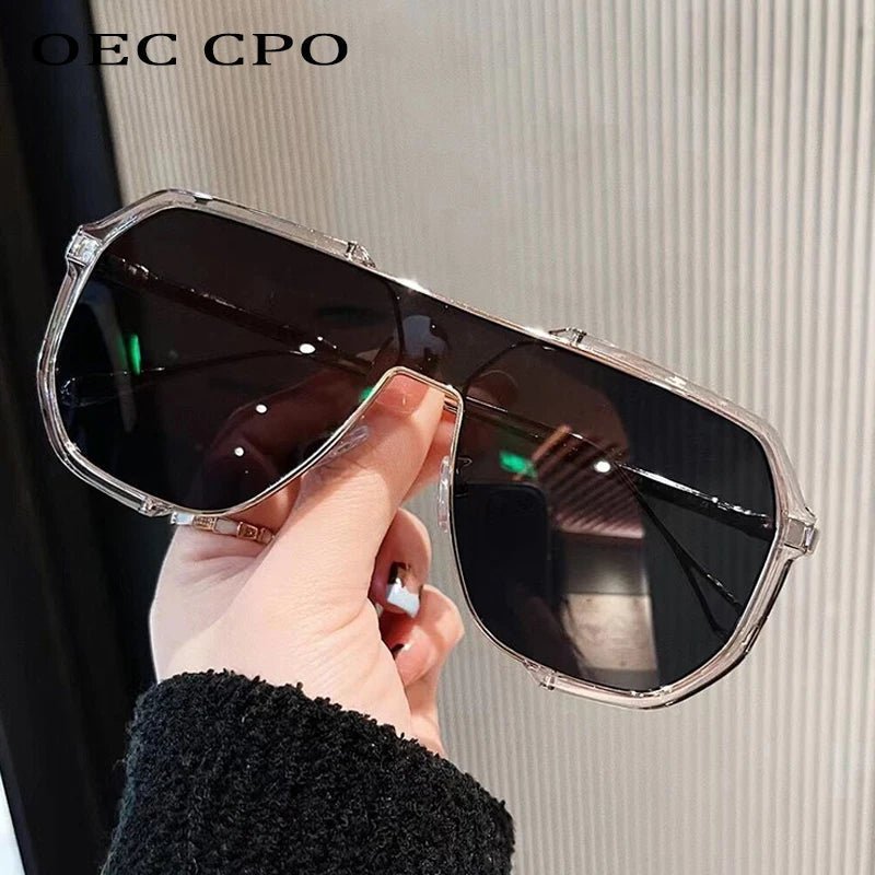 Avelena | VOGUEVIEW SHADES – Übergroße quadratische Sonnenbrille mit UV400 & photochromatischen Linsen