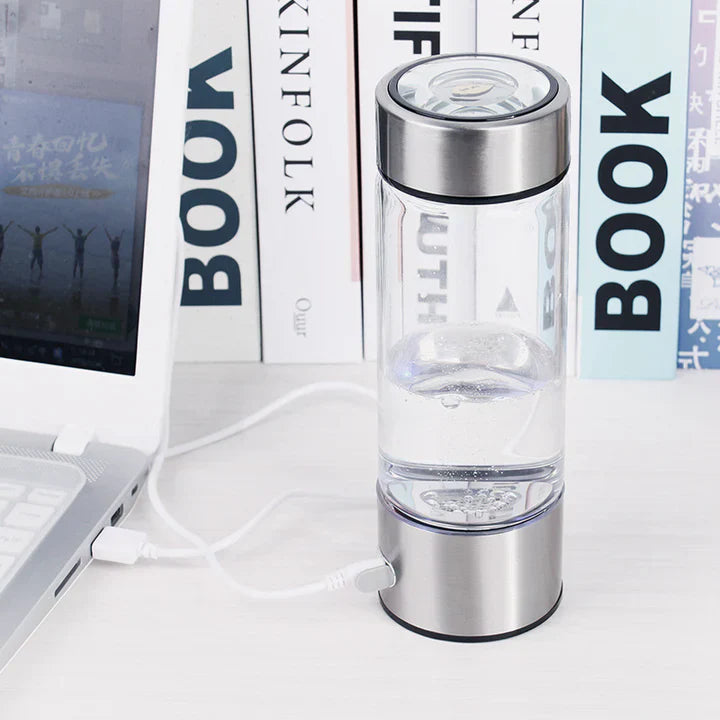 Avelena | Wiederaufladbare alkalische Wasserflasche - Mit Wasser angereichertes Wasserstoff