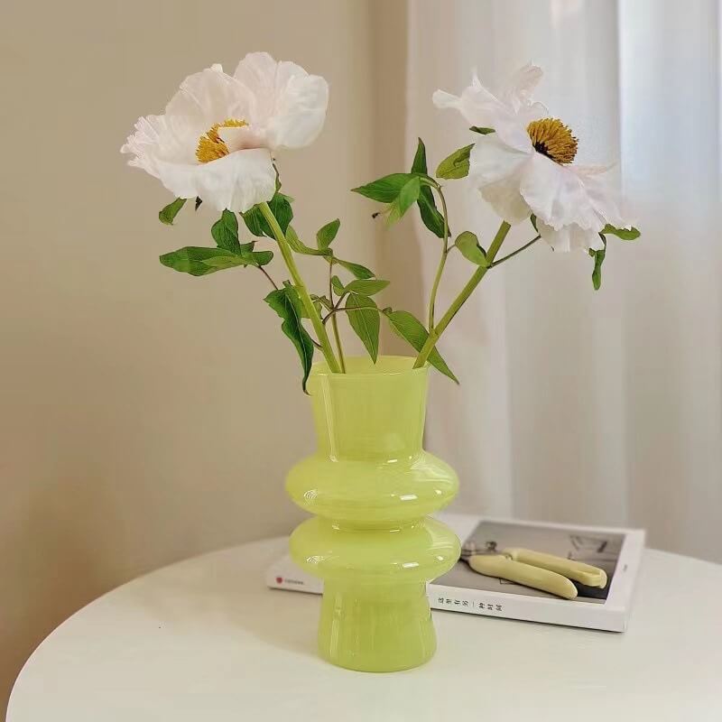 Avelena | Wellenförmige Glasblumenvase