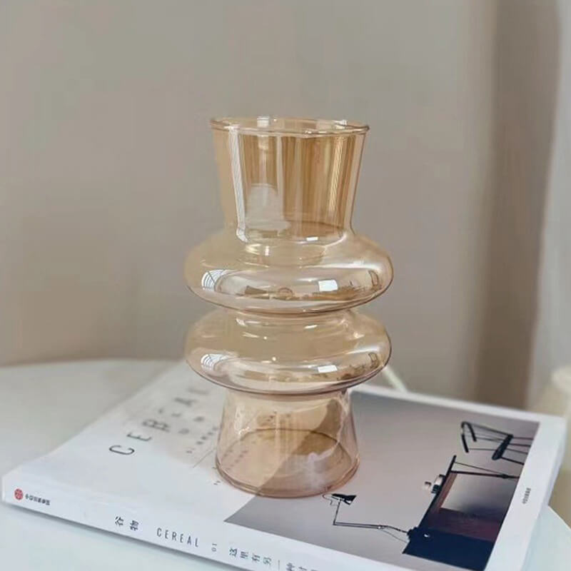 Avelena | Wellenförmige Glasblumenvase