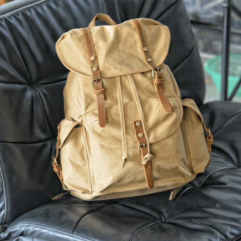 Avelena | WessPack – Militärische Canvas-Rucksack Robuster & Zuverlässiger Rucksack