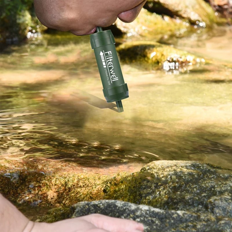 Avelena | Westtune – Tragbarer Mini-Wasserfilter-Strohhalm für sauberes Trinken im Freien
