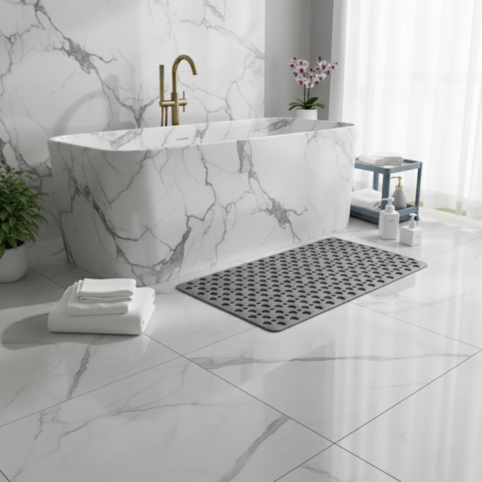 Avelena | WETGUARD MAT – Luxus Anti-Rutsch Duschmatte mit Schnellablauf & Hygienischem Komfort