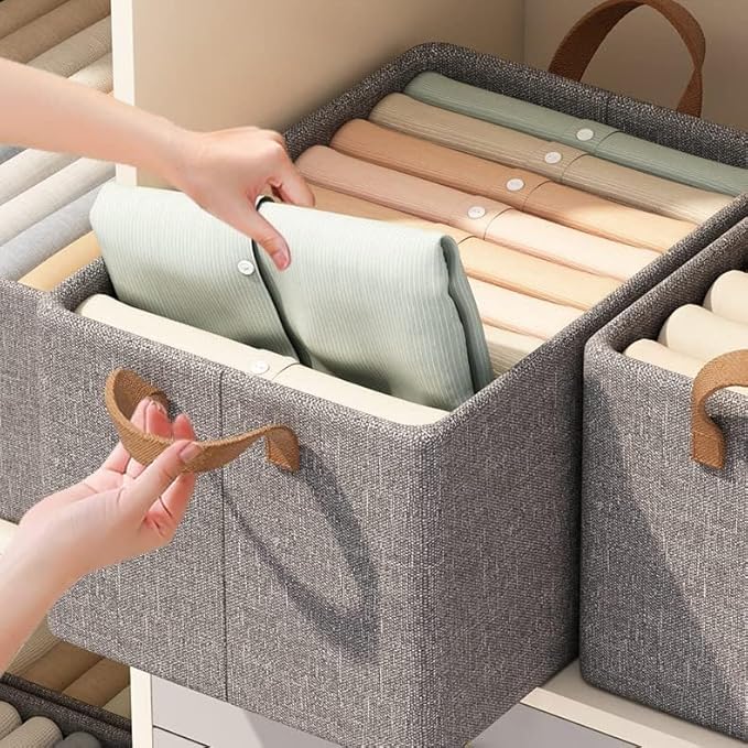Avelena | Faltbare Kleider Organisationshilfe Box mit Griffen