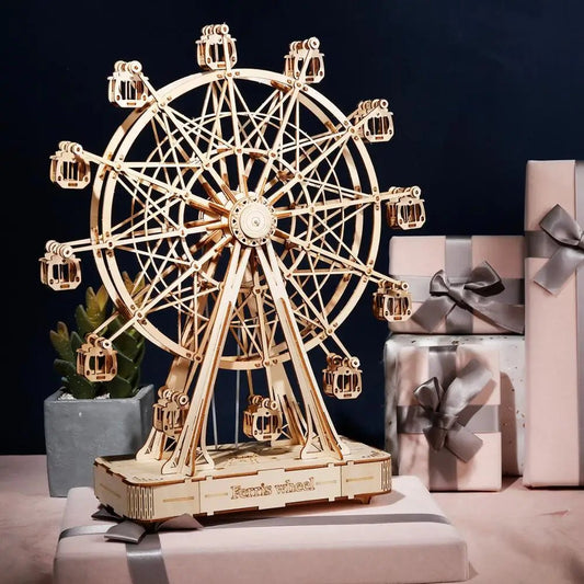 Avelena | WheelCraft – 3D Holz-Ferrisrad-Bausatz für Kinder und Erwachsene