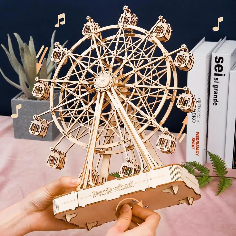 Avelena | WheelCraft – 3D Holz-Ferrisrad-Bausatz für Kinder und Erwachsene