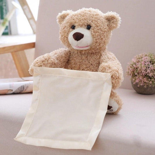 Avelena | WhisperBear – Interaktiver Kuschelbär mit Peek-a-Boo-Spiel & sanfter Stimme