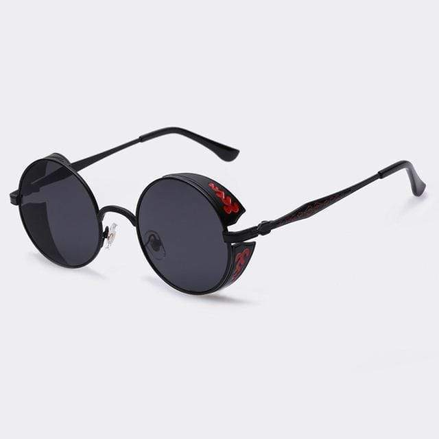 Avelena | Steampunk Vintage Runde Sonnenbrille Limitierte Auflage