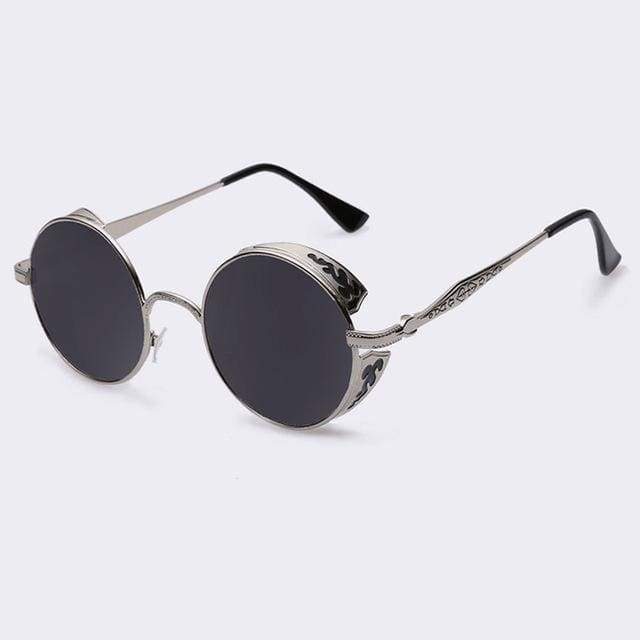 Avelena | Steampunk Vintage Runde Sonnenbrille Limitierte Auflage