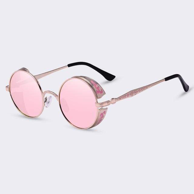 Avelena | Steampunk Vintage Runde Sonnenbrille Limitierte Auflage