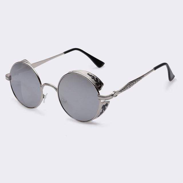 Avelena | Steampunk Vintage Runde Sonnenbrille Limitierte Auflage