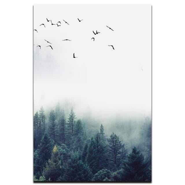 Avelena | 3-teilige Nordic Forest Landscape Wandkunst