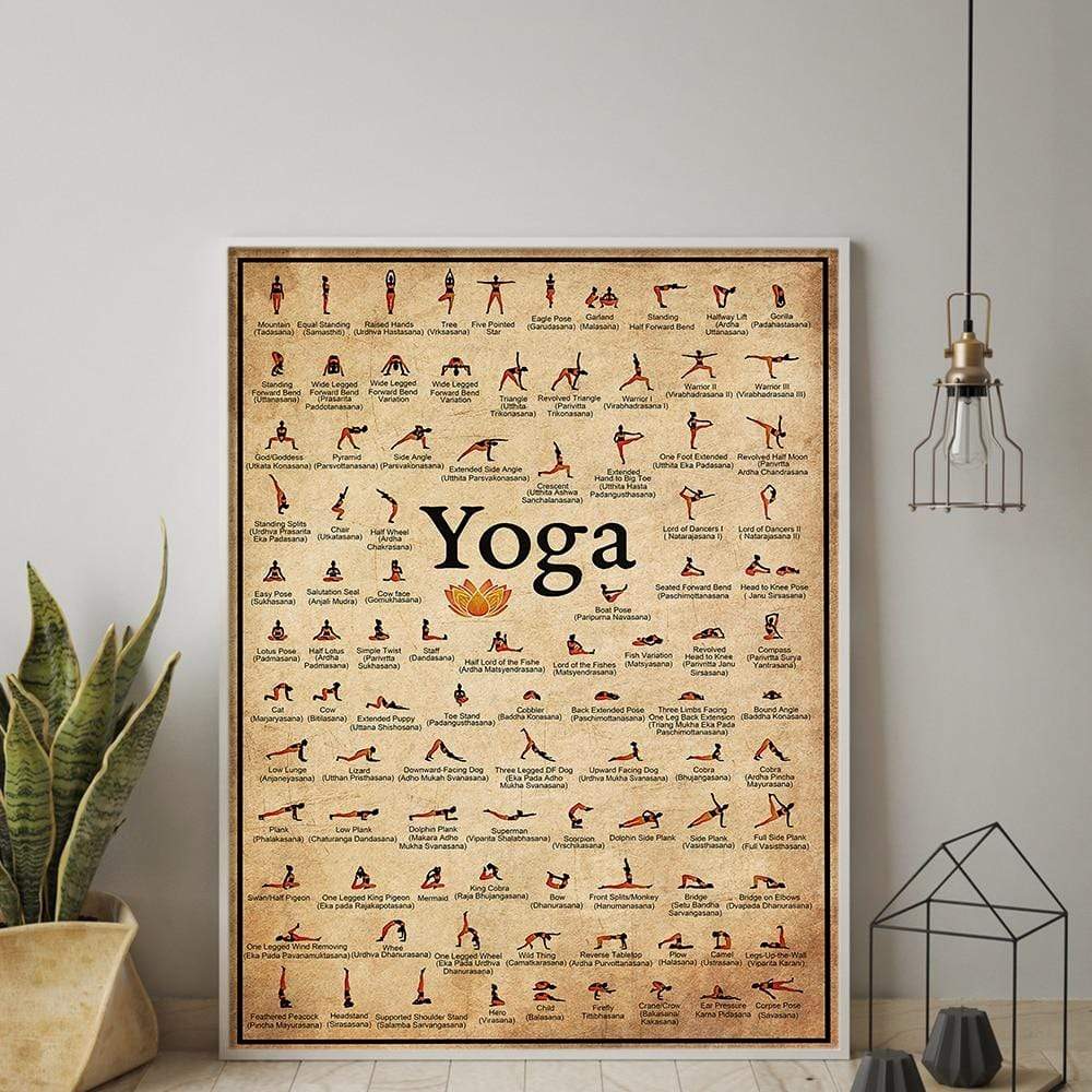 Avelena | Yoga-Posen Wandposter