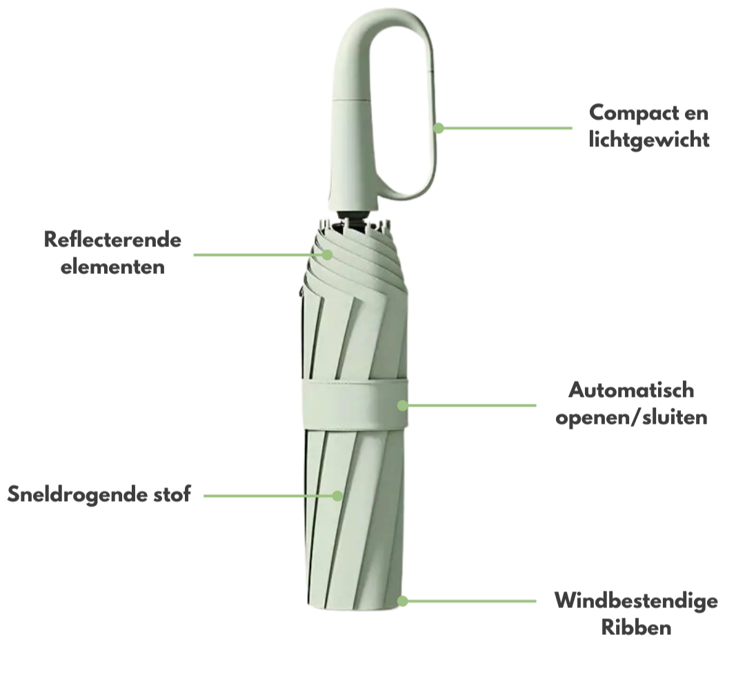 Avelena | Winddichter Regenschirm mit reflektierendem Rand – StormGuard