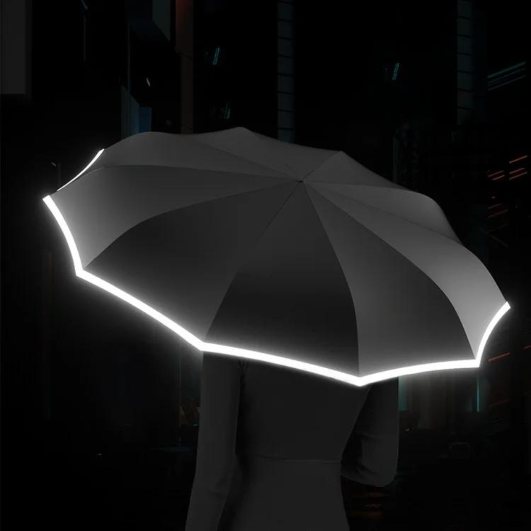 Avelena | Winddichter Regenschirm mit reflektierendem Rand – StormGuard