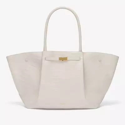 Avelena | Tassa Luxus Oversized Schultertasche mit goldener Verschluss - Elegante Minimalistische Tote für Frauen