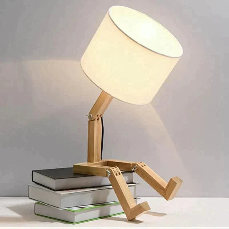 Avelena | Stickman - Hölzerne Stickman Woden Lampe