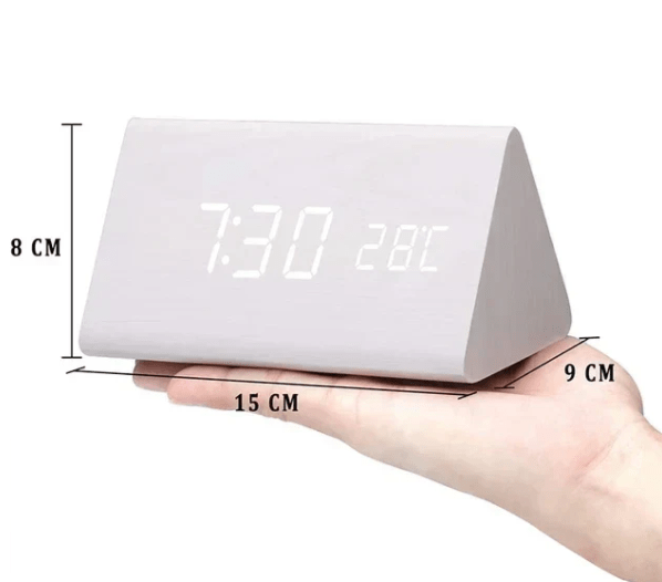 Avelena | AMBIWOOD – Sprachgesteuerte LED-Uhr mit minimalistischer Holzoptik