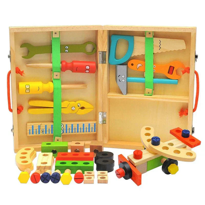 Avelena | WoodTools – Montessori-Holzwerkzeugkasten zur Förderung von Kreativität und motorischen Fähigkeiten