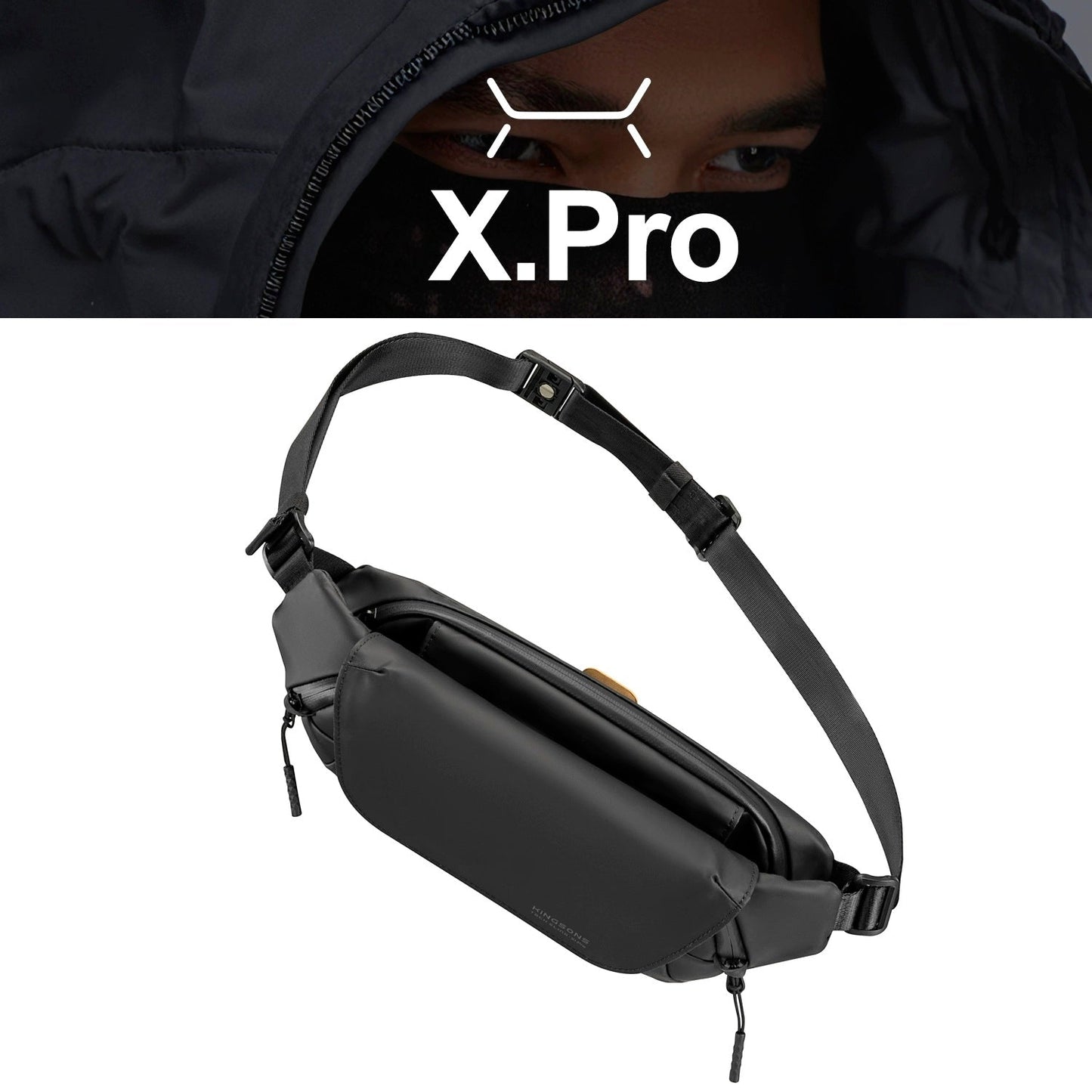 Avelena | Trendy Herren Crossbody Brusttasche - Sportliche Gürteltasche