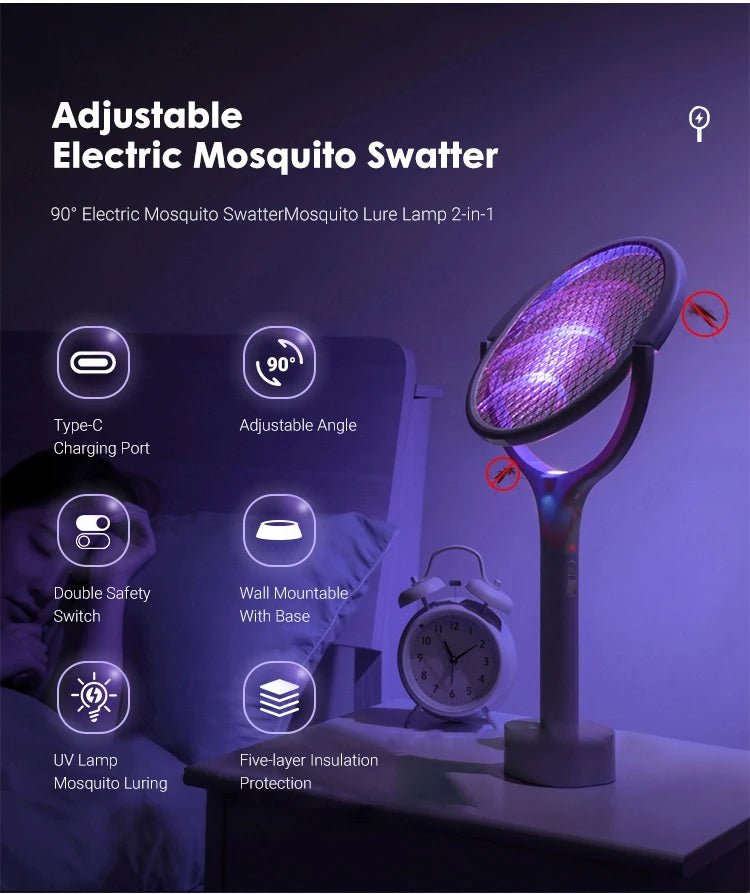 Avelena | ZapGuard Mückenabwehr – 5-in-1 Insektenschutz mit LED-Lampe und USB-Schnellladung