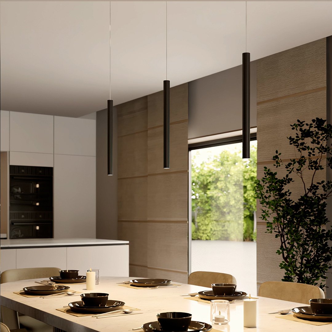 Avelena | RayAura Minimalistische LED Pendelleuchte | Modernes Design | Elegante Deckenlampe für Wohnzimmer & Büro