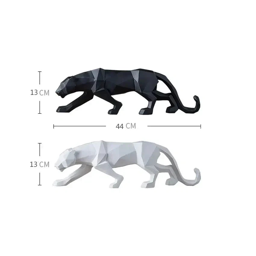 Avelena | Strenges Schwarz-Weiß Panther Figuren